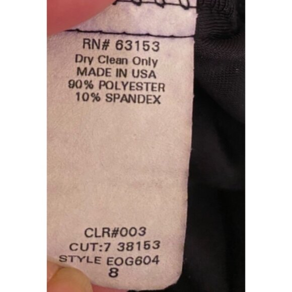 CDC Signature Collection Black Rhinestone Flared Pants Size 8 - Picture 4 of 9